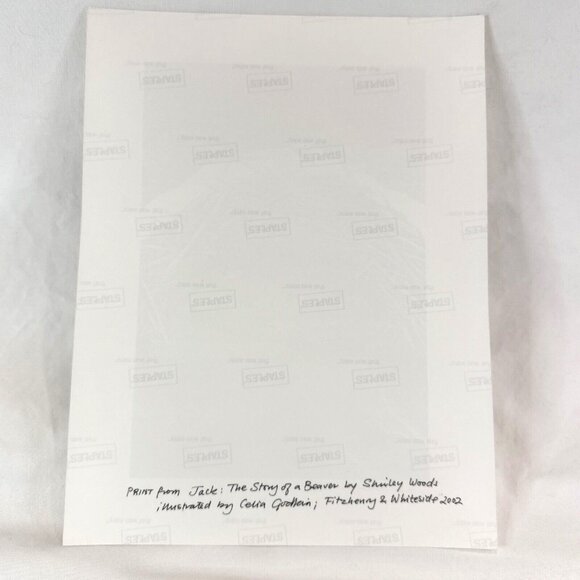 Signed Print Artist Celia Godkin Jack The Story Of A Beaver By Shirley Woods #2 - Picture 5 of 6